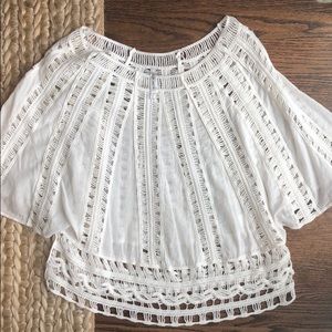 White lace blouse